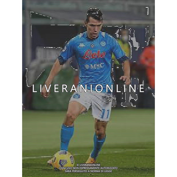 Bologna Calcio vs SSC Napoli - Italian soccer Serie A match 2020/2021, 08 November 2020 Dall&#39;Ara stadium, Bologna, Italy Photo showing: Hirving Lozano (Napoli) @LM/Ettore Griffoni AG ALDO LIVERANI SAS