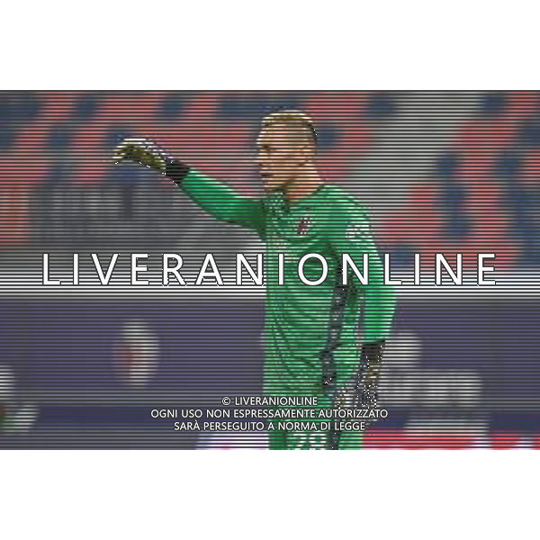 Bologna Calcio vs SSC Napoli - Italian soccer Serie A match 2020/2021, 08 November 2020 Dall&#39;Ara stadium, Bologna, Italy Photo showing: Lukasz Skorupski (Bologna) @LM/Ettore Griffoni AG ALDO LIVERANI SAS