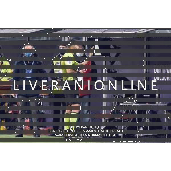BOLOGNA - NAPOLI CAMPIONATO CALCIO SERIE A TIM 08.11.2020 NELLA FOTO L\'arbitro Fabrizio Pasqua al VAR ©Roberto Villani/AGENZIA ALDO LIVERANI SAS