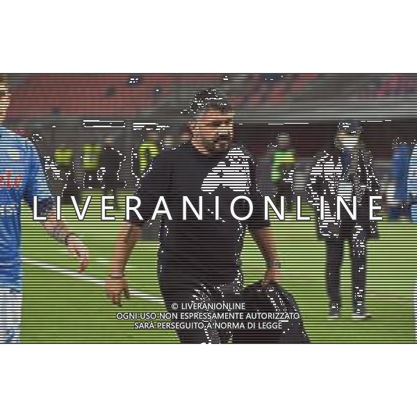 BOLOGNA - NAPOLI CAMPIONATO CALCIO SERIE A TIM 08.11.2020 NELLA FOTO Rino Gattuso a fine gara ©Roberto Villani/AGENZIA ALDO LIVERANI SAS