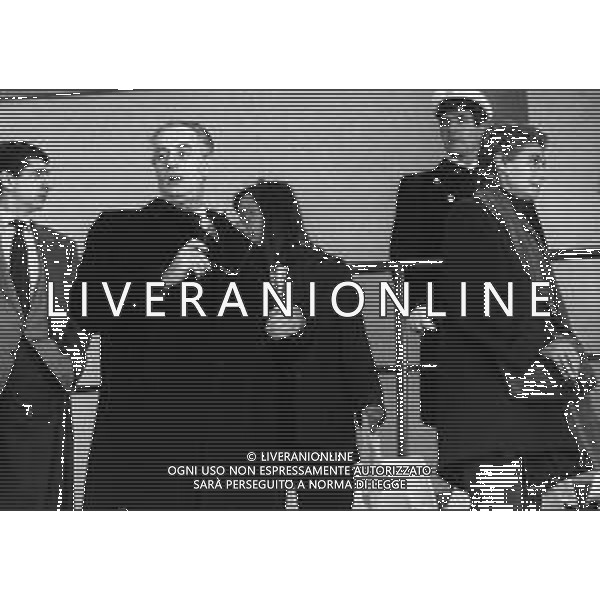 05-03-1995 MILANO CAMPIONATO DI CALCIO SERIE A INTER JUVENTUS 0-0 NELLA FOTO GIAN MARIA VISCONTI DI MODRONE CON ALLEGRA CARACCIOLO AG ALDO LIVERANI SAS