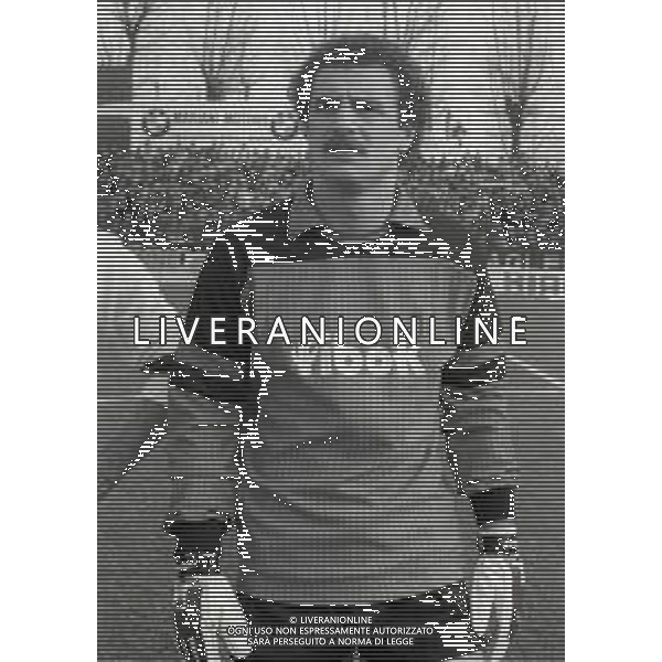04-03-1984 MONZA CAMPIONATO DI CALCIO SERIE B MONZA AREZZO 0-0 NELLA FOTO GIUSEPPE PELLICANO\' AG ALDO LIVERANI SAS
