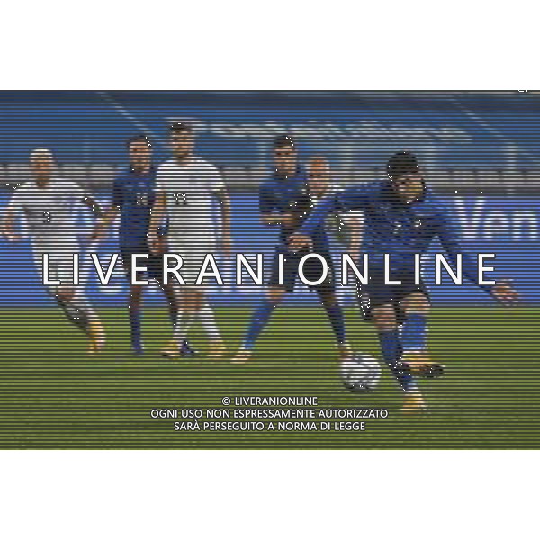 Firenze 11/11/2020 Italia - Estonia partita amichevole nella foto: il goal Orsolini Riccardo (Italia) su rigore ©Claudio Zamagni/Agenzia Aldo Liverani goal Orsolini Riccardo (Italia) during friendly soccer match between ITALY and ESTONIA at Artemio Franchi Stadium in Florence on 11 November 2020. photo credit by Claudio Zamagni/Aldo Liverani Photo Agency / AGENZIA ALDO LIVERANI SAS