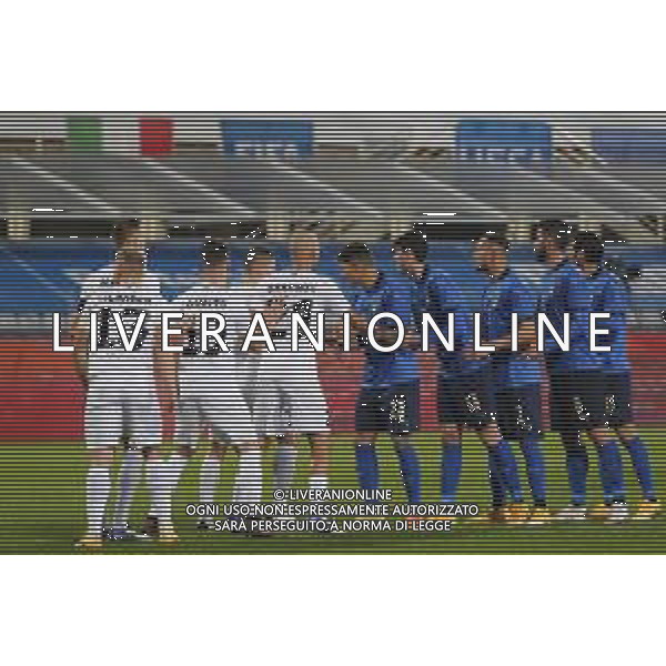 Firenze 11/11/2020 Italia - Estonia partita amichevole nella foto: Di Lorenzo Giovanni(Italia) Bastoni Alessandro(Italia) D\'Ambrosio Danilo(Italia)Gagliardini Roberto(Italia)Soriano Roberto(Italia) Lilander Michael(estonia)Zoomest Markus(estonia)Baranov Nikita(estonia) ©Claudio Zamagni/Agenzia Aldo Liverani Di Lorenzo Giovanni(Italia) Bastoni Alessandro(Italia) D\'Ambrosio Danilo(Italia)Gagliardini Roberto(Italia)Soriano Roberto(Italia) Lilander Michael(estonia)Zoomest Markus(estonia)Baranov Nikita(estonia) during friendly soccer match between ITALY and ESTONIA at Artemio Franchi Stadium in Florence on 11 November 2020. photo credit by Claudio Zamagni/Aldo Liverani Photo Agency