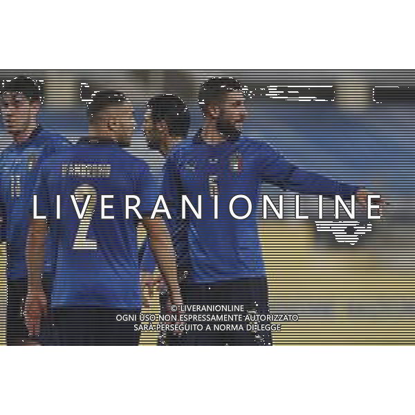 Firenze 11/11/2020 Italia - Estonia partita amichevole nella foto: Gagliardini Roberto(Italia) D\'Ambrosio Danilo(Italia) Bastoni Alessandro(Italia) ©Claudio Zamagni/Agenzia Aldo Liverani Gagliardini Roberto(Italia) D\'Ambrosio Danilo(Italia) Bastoni Alessandro(Italia) during friendly soccer match between ITALY and ESTONIA at Artemio Franchi Stadium in Florence on 11 November 2020. photo credit by Claudio Zamagni/Aldo Liverani Photo Agency