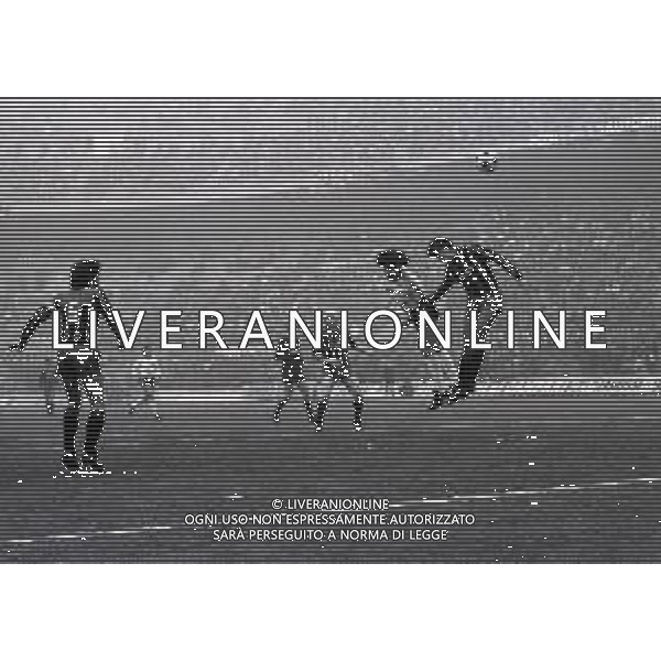 17-01-1982 MILANO CAMPIONATO DI CALCIO SERIE A MILAN CESENA 1-0 NELLA FOTO AZIONE DI GIOCO AG ALDO LIVERANI SAS