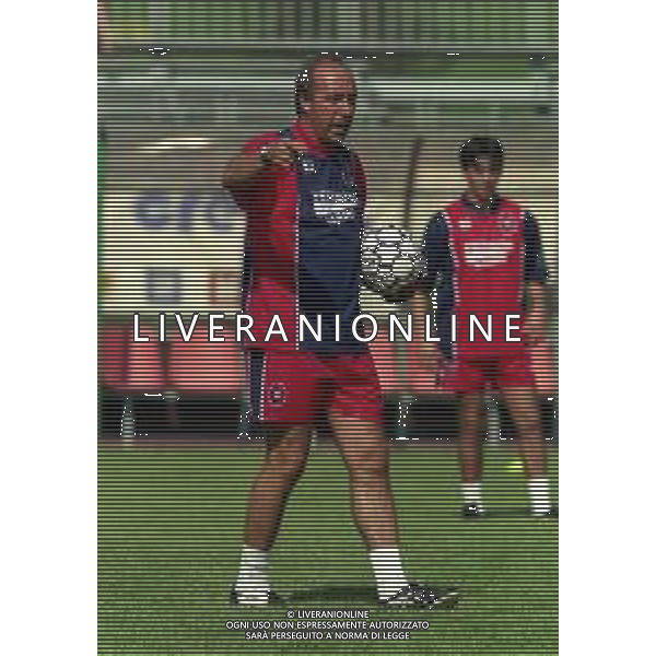 24-07-1998 ALLENAMENTO CAGLIARI CALCIO NELLA FOTO GIAN PIERO VENTURA ALLENATORE CAGLIARI AG ALDO LIVERANI SAS