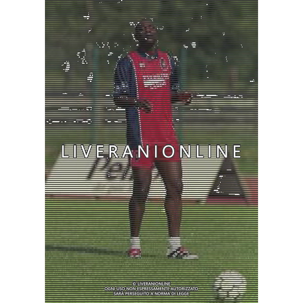 24-07-1998 ALLENAMENTO CAGLIARI CALCIO NELLA FOTO PATRICK M\'BOMA AG ALDO LIVERANI SAS