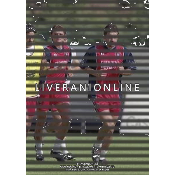 24-07-1998 ALLENAMENTO CAGLIARI CALCIO NELLA FOTO FABIAN O\'NEILL AG ALDO LIVERANI SAS