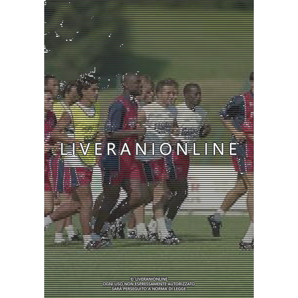 24-07-1998 ALLENAMENTO CAGLIARI CALCIO NELLA FOTO ALLENAMENTO CAGLIARI CALCIO AG ALDO LIVERANI SAS