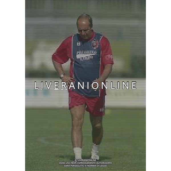 24-07-1998 ALLENAMENTO CAGLIARI CALCIO NELLA FOTO GIAN PIERO VENTURA ALLENATORE CAGLIARI AG ALDO LIVERANI SAS