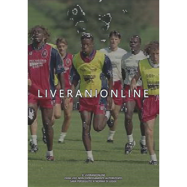 24-07-1998 ALLENAMENTO CAGLIARI CALCIO NELLA FOTO MOHAMED KALLON AG ALDO LIVERANI SAS