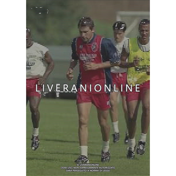 24-07-1998 ALLENAMENTO CAGLIARI CALCIO NELLA FOTO FABIAN O\'NEILL AG ALDO LIVERANI SAS