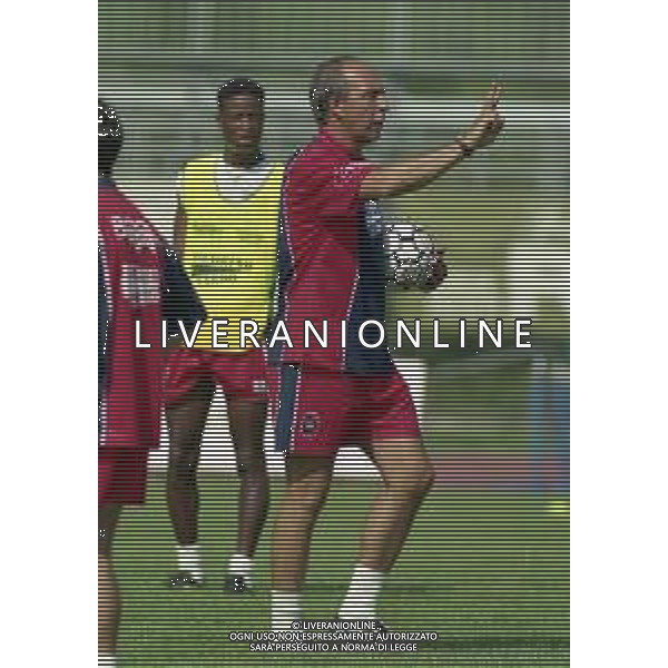 24-07-1998 ALLENAMENTO CAGLIARI CALCIO NELLA FOTO GIAN PIERO VENTURA ALLENATORE CAGLIARI AG ALDO LIVERANI SAS