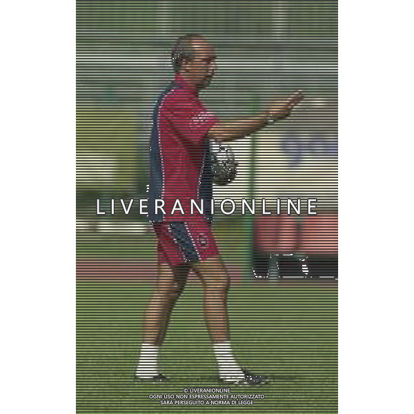 24-07-1998 ALLENAMENTO CAGLIARI CALCIO NELLA FOTO GIAN PIERO VENTURA ALLENATORE CAGLIARI AG ALDO LIVERANI SAS
