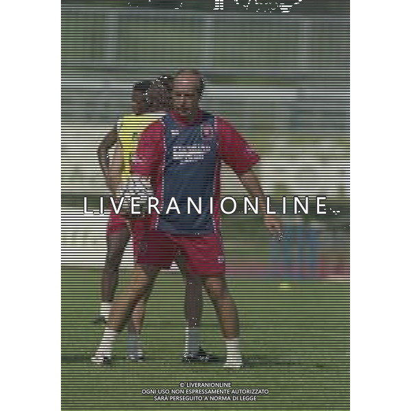24-07-1998 ALLENAMENTO CAGLIARI CALCIO NELLA FOTO GIAN PIERO VENTURA ALLENATORE CAGLIARI AG ALDO LIVERANI SAS