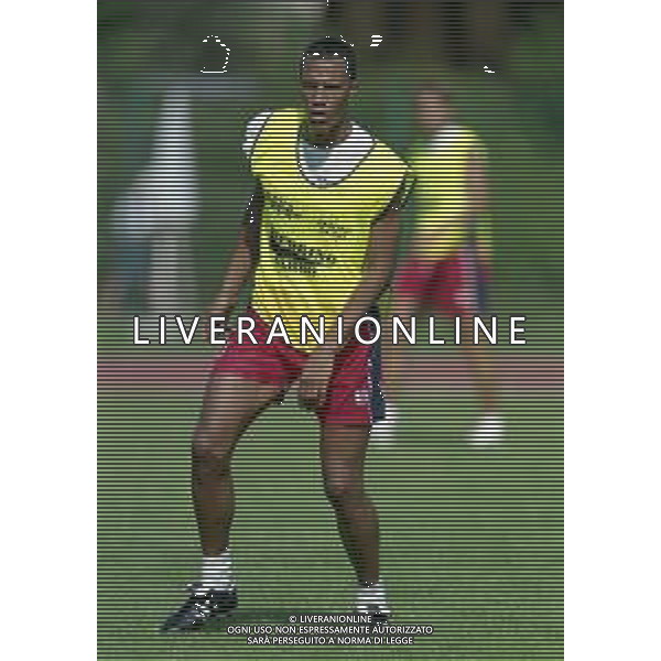 24-07-1998 ALLENAMENTO CAGLIARI CALCIO NELLA FOTO JONATHAN ZEBINA AG ALDO LIVERANI SAS