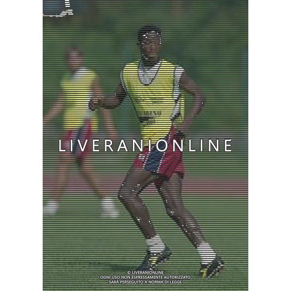 24-07-1998 ALLENAMENTO CAGLIARI CALCIO NELLA FOTO MOHAMED KALLON AG ALDO LIVERANI SAS