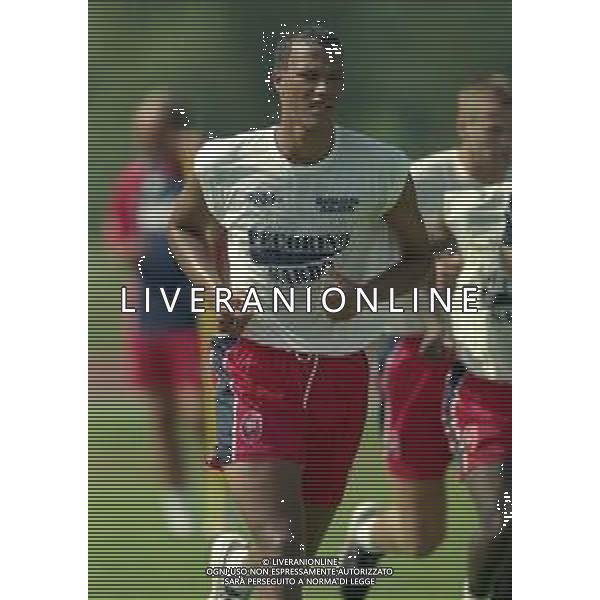 24-07-1998 ALLENAMENTO CAGLIARI CALCIO NELLA FOTO JONATHAN ZEBINA AG ALDO LIVERANI SAS