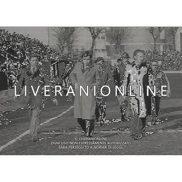 12-02-1984 MONZA CAMPIONATO DI CALCIO SERIE B MONZA CESENA 1-0 NELLA FOTO ARIEDO BRAIDA DIRIGENTE MONZA CALCIO CON L\'ALLENATORE DEL MONZA ALFREDO MAGNI AG ALDO LIVERANI SAS