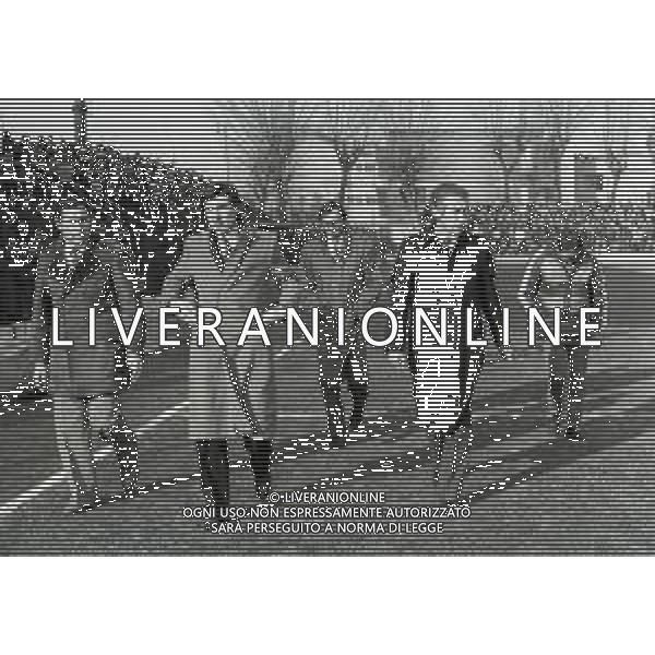 12-02-1984 MONZA CAMPIONATO DI CALCIO SERIE B MONZA CESENA 1-0 NELLA FOTO ARIEDO BRAIDA DIRIGENTE MONZA CALCIO CON L\'ALLENATORE DEL MONZA ALFREDO MAGNI AG ALDO LIVERANI SAS