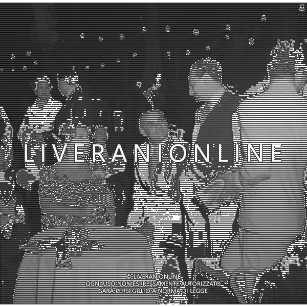 ALBERTO MORAVIA SCRITTORE ITALIANO - RETROSPETTIVA NELLA FOTO NEL 1952 AL PREMIO STREGA con VITALIANO BRANCATI ©Archivio Giovanni Liverani / AG. ALDO LIVERANI SAS