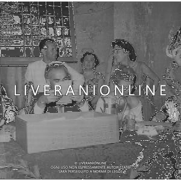ALBERTO MORAVIA SCRITTORE ITALIANO - RETROSPETTIVA NELLA FOTO NEL 1954 AL PREMIO STREGA ©Archivio Giovanni Liverani / AG. ALDO LIVERANI SAS