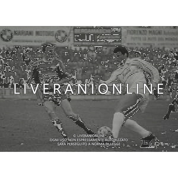 22-01-1984 MONZA CAMPIONATO DI CALCIO SERIE B MONZA PALERMO 1-0 NELLA FOTO AZIONE DI GIOCO AG ALDO LIVERANI SAS