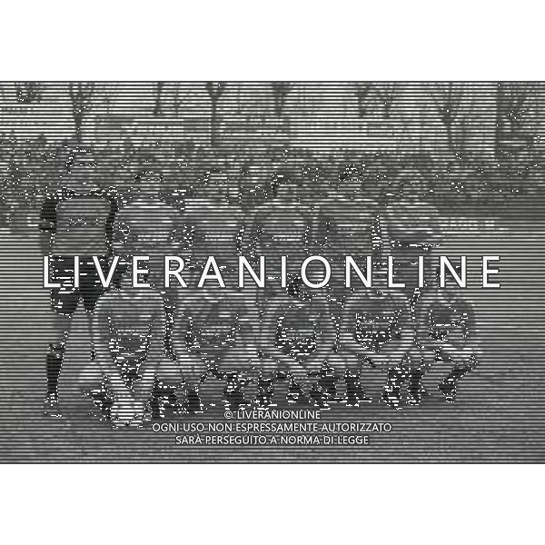 22-01-1984 MONZA CAMPIONATO DI CALCIO SERIE B MONZA PALERMO 1-0 NELLA FOTO LA FORMAZIONE DEL MONZA CALCIO 1983-1984 AG ALDO LIVERANI SAS
