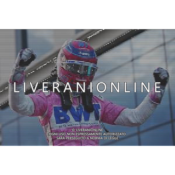 Lance Stroll (CDN) Racing Point F1 Team celebrates his pole position in qualifying parc ferme. 14.11.2020. Formula 1 World Championship, Rd 14, Turkish Grand Prix, Istanbul, Turkey, Qualifying Day. - www.xpbimages.com, EMail: requests@xpbimages.com © Copyright: Batchelor / XPB Images/AGENZIA ALDO LIVERANI SAS - ITALY ONLY EDITORIAL USE ONLY