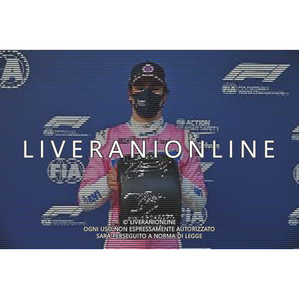 Lance Stroll (CDN) Racing Point F1 Team celebrates with the Pirelli Pole Position Award in parc ferme. 14.11.2020. Formula 1 World Championship, Rd 14, Turkish Grand Prix, Istanbul, Turkey, Qualifying Day. - www.xpbimages.com, EMail: requests@xpbimages.com © Copyright: Batchelor / XPB Images/AGENZIA ALDO LIVERANI SAS - ITALY ONLY EDITORIAL USE ONLY