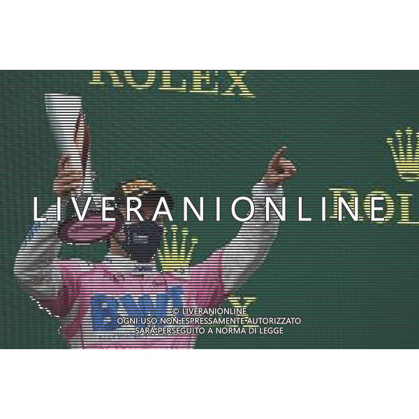 2nd place Sergio Perez (MEX) Racing Point F1 Team RP19. 15.11.2020. Formula 1 World Championship, Rd 14, Turkish Grand Prix, Istanbul, Turkey, Race Day. - www.xpbimages.com, EMail: requests@xpbimages.com © Copyright: Batchelor / XPB Images / AGENZIA ALDO LIVERANI SAS - ITALY ONLY EDITORIAL USE ONLY