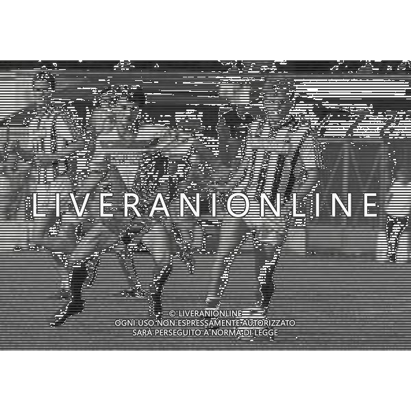 08-06-1986 MONZA CAMPIONATO DI CALCIO SERIE B MONZA ASCOLI 2-2 NELLA FOTO GIUSEPPE IACHINI E FULVIO SAINI AG ALDO LIVERANI SAS