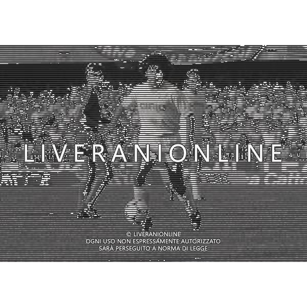 16-09-1984 VERONA CAMPIONATO DI CALCIO SERIE A VERONA NAPOLI 3-1 NELLA FOTO DIEGO MARADONA AG ALDO LIVERANI SAS