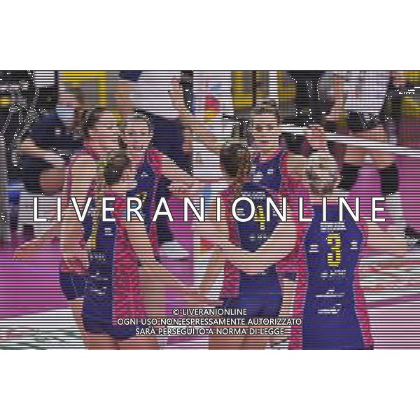 Savino Del Bene Scandicci vs Banca Valsabbina Millennium Brescia - Volleyball Italian Serie A1 Women match 2020/2021, 15 November 2020 scandicci, Italy Photo showing: Savino Del Bene Scandicci-Banca Valsabbina Millennium Brescia campionato pallavolo femminile serie A1 2020-21 Scandicci 15-11-2020 foto GALBIATI-GUGLIELMI @LM/Lisa Guglielmi AG ALDO LIVERANI SAS