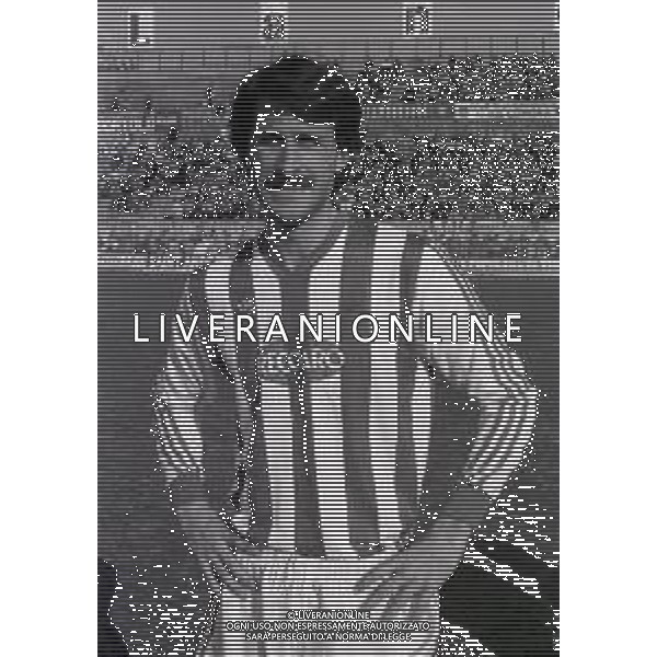 1985-1986 PRIMI PIANI ROSA L.R.VICENZA CALCIO NELLA FOTO GIUSEPPE PALLAVICINI AG ALDO LIVERANI SAS