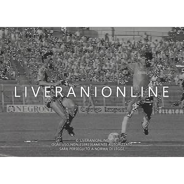 18-09-1988 CREMONA CAMPIONATO DI CALCIO SERIE B CREMONESE MONZA 1-1 NELLA FOTO ALVIERO CHIORRI E FULVIO SAINI AG ALDO LIVERANI SAS