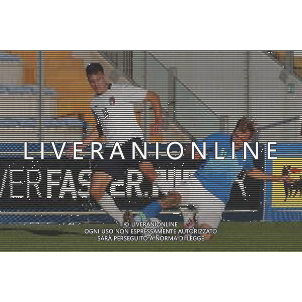 Lignano Sabbiadoro Partita Amichevole ITALIA Under 21 - SLOVENIA Under 21 del 03/09/2020 - nella foto: Casale Nicolo’ (Italia) Medved Zan(slovenia) ©Claudio Zamagni/Agenzia Aldo Liverani Casale Nicolo’ (Italia) Medved Zan(slovenia) during International friendly soccer match between ITALY Under 21 and SLOVENIA Under 21 at G. Teghil Stadium in Lignano Sabbiadoro on September 03 2020. photo credit by Claudio Zamagni/Aldo Liverani Photo Agency