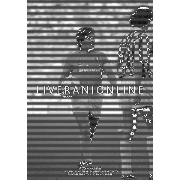 30-08-1987 UDINE COPPA ITALIA UDINESE -NAPOLI 0-2 NELLA FOTO DIEGO MARADONA AG ALDO LIVERANI SAS