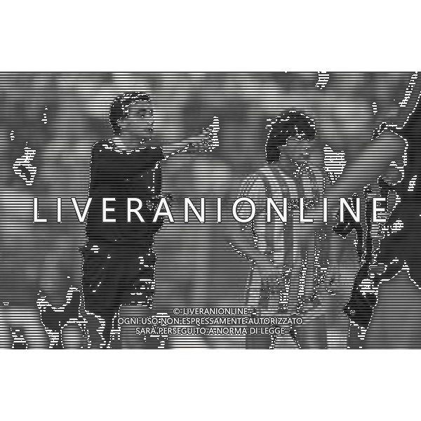 13-10-1985 BERGAMO CAMPIONATO DI CALCIO SERIE A ATALANTA LECCE 3-1 NELLA FOTO ARBITRO ARCANGELO PEZZELLA AG ALDO LIVERANI SAS
