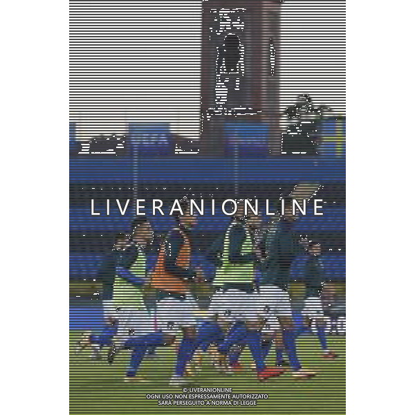 UEFA - Qualificazioni Europee Under 21 del gruppo 1 ITALIA Under21 - SVEZIA Under21 18/11/2020 - nella foto: il riscaldamento dell\'Italia under 21 nel prepartita ©Claudio Zamagni/Agenzia Aldo Liverani during UEFA European Qualifiers group 1 match between Italy under 21 and Sweden under 21at Garibaldi Stadium on November 18 2020 photo credit by Claudio Zamagni/Aldo Liverani Photo Agency/AGENZIA ALDO LIVERANI SAS