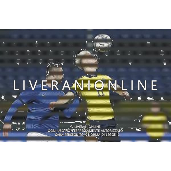 UEFA - Qualificazioni Europee Under 21 del gruppo 1 ITALIA Under21 - SVEZIA Under21 18/11/2020 - nella foto: Pontus Almqvist (Sweden)Cuomo Giuseppe (Italia) ©Claudio Zamagni/Agenzia Aldo Liverani Pontus Almqvist (Sweden)Cuomo Giuseppe (Italia) during UEFA European Qualifiers group 1 match between Italy under 21 and Sweden under 21at Garibaldi Stadium on November 18 2020 photo credit by Claudio Zamagni/Aldo Liverani Photo Agency/AGENZIA ALDO LIVERANI SAS
