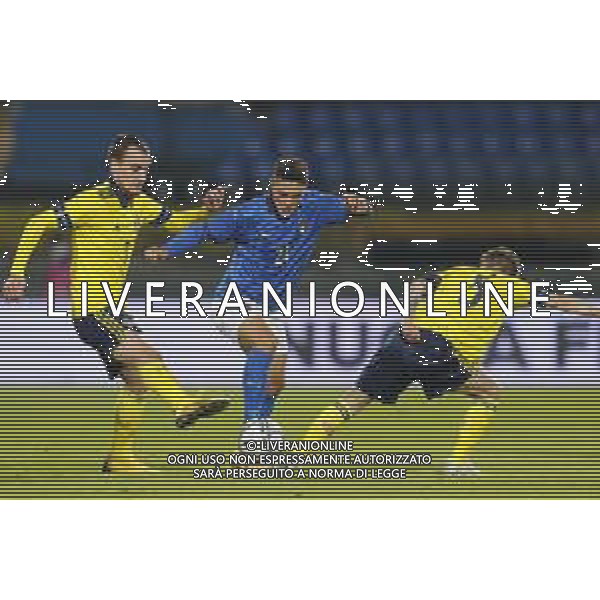 UEFA - Qualificazioni Europee Under 21 del gruppo 1 ITALIA Under21 - SVEZIA Under21 18/11/2020 - nella foto: Raspadori Giacomo (Italia) ©Claudio Zamagni/Agenzia Aldo Liverani during UEFA European Qualifiers group 1 match between Italy under 21 and Sweden under 21at Garibaldi Stadium on November 18 2020 photo credit by Claudio Zamagni/Aldo Liverani Photo Agency/AGENZIA ALDO LIVERANI SAS