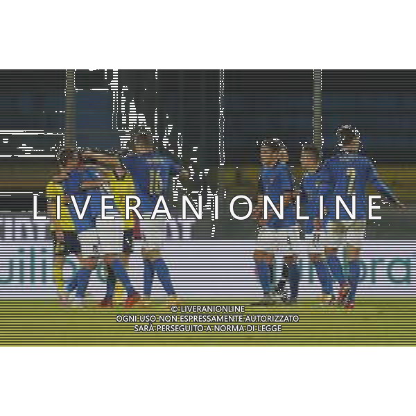 UEFA - Qualificazioni Europee Under 21 del gruppo 1 ITALIA Under21 - SVEZIA Under21 18/11/2020 - nella foto: Esultanza italia dopo il goal ©Claudio Zamagni/Agenzia Aldo Liverani italy celebrates after scoring a goalduring UEFA European Qualifiers group 1 match between Italy under 21 and Sweden under 21at Garibaldi Stadium on November 18 2020 photo credit by Claudio Zamagni/Aldo Liverani Photo Agency/AGENZIA ALDO LIVERANI SAS