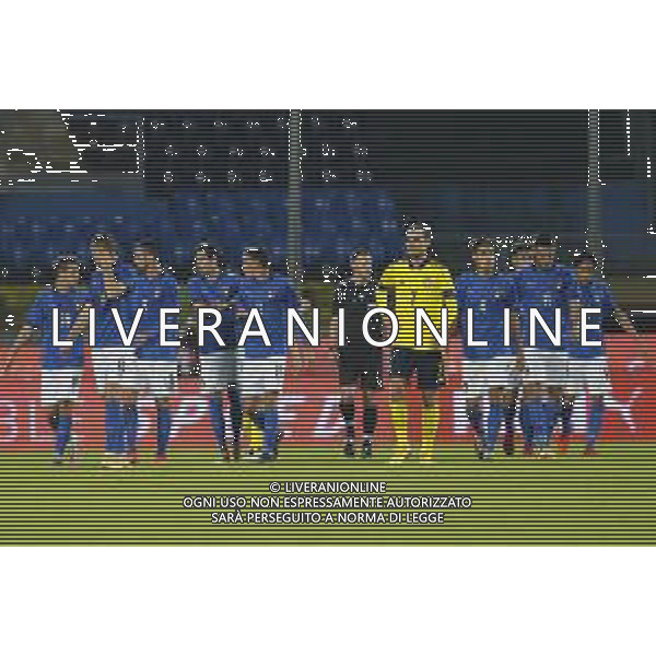 UEFA - Qualificazioni Europee Under 21 del gruppo 1 ITALIA Under21 - SVEZIA Under21 18/11/2020 - nella foto: Esultanza italia dopo il goal ©Claudio Zamagni/Agenzia Aldo Liverani during UEFA European Qualifiers group 1 match between Italy under 21 and Sweden under 21at Garibaldi Stadium on November 18 2020 photo credit by Claudio Zamagni/Aldo Liverani Photo Agency/AGENZIA ALDO LIVERANI SAS