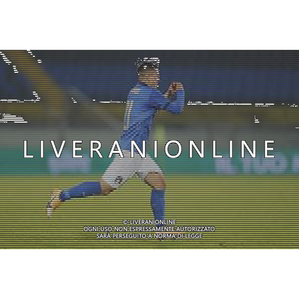 UEFA - Qualificazioni Europee Under 21 del gruppo 1 ITALIA Under21 - SVEZIA Under21 18/11/2020 - nella foto: Esultanza Raspadori Giacomo (Italia) dopo il goal ©Claudio Zamagni/Agenzia Aldo Liverani during UEFA European Qualifiers group 1 match between Italy under 21 and Sweden under 21at Garibaldi Stadium on November 18 2020 photo credit by Claudio Zamagni/Aldo Liverani Photo Agency/AGENZIA ALDO LIVERANI SAS