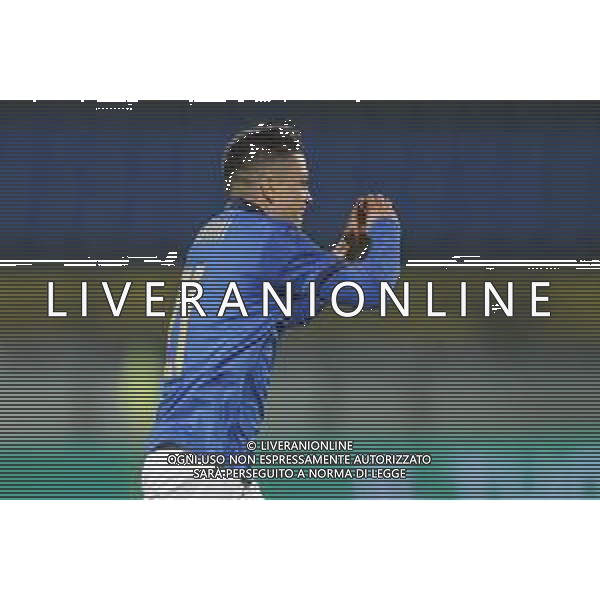 UEFA - Qualificazioni Europee Under 21 del gruppo 1 ITALIA Under21 - SVEZIA Under21 18/11/2020 - nella foto: Esultanza Raspadori Giacomo (Italia) dopo il goal ©Claudio Zamagni/Agenzia Aldo Liverani during UEFA European Qualifiers group 1 match between Italy under 21 and Sweden under 21at Garibaldi Stadium on November 18 2020 photo credit by Claudio Zamagni/Aldo Liverani Photo Agency/AGENZIA ALDO LIVERANI SAS