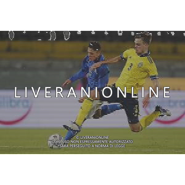 UEFA - Qualificazioni Europee Under 21 del gruppo 1 ITALIA Under21 - SVEZIA Under21 18/11/2020 - nella foto: Raspadori Giacomo (Italia) Pavle Vagic (Sweden) ©Claudio Zamagni/Agenzia Aldo Liverani during UEFA European Qualifiers group 1 match between Italy under 21 and Sweden under 21at Garibaldi Stadium on November 18 2020 photo credit by Claudio Zamagni/Aldo Liverani Photo Agency/AGENZIA ALDO LIVERANI SAS