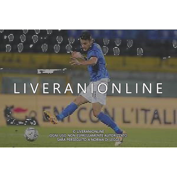 UEFA - Qualificazioni Europee Under 21 del gruppo 1 ITALIA Under21 - SVEZIA Under21 18/11/2020 - nella foto: goal Scamacca Gianluca (Italia) ©Claudio Zamagni/Agenzia Aldo Liverani during UEFA European Qualifiers group 1 match between Italy under 21 and Sweden under 21at Garibaldi Stadium on November 18 2020 photo credit by Claudio Zamagni/Aldo Liverani Photo Agency/AGENZIA ALDO LIVERANI SAS