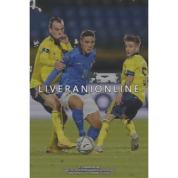 UEFA - Qualificazioni Europee Under 21 del gruppo 1 ITALIA Under21 - SVEZIA Under21 18/11/2020 - nella foto: Raspadori Giacomo (Italia) ©Claudio Zamagni/Agenzia Aldo Liverani during UEFA European Qualifiers group 1 match between Italy under 21 and Sweden under 21at Garibaldi Stadium on November 18 2020 photo credit by Claudio Zamagni/Aldo Liverani Photo Agency/AGENZIA ALDO LIVERANI SAS